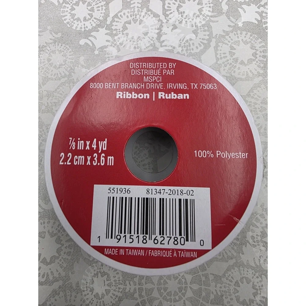 5 New Rolls Christmas Gingerbread Man Ribbon Red‎ Green Wreath Gift Crafting
